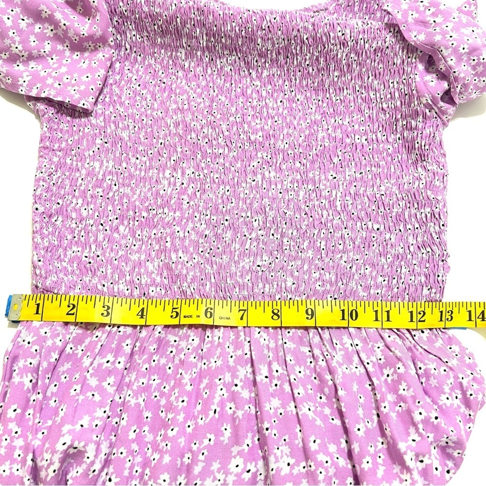 Zesica women’s floral print, flutter sleeve, lavender Maxi dress size S - Picture 9 of 9